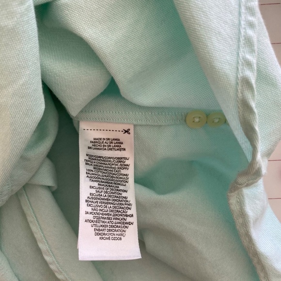 Polo Ralph Lauren Women's Classic Fit Long-Sleeve Oxford Shirt in Turquoise - Picture 5 of 6
